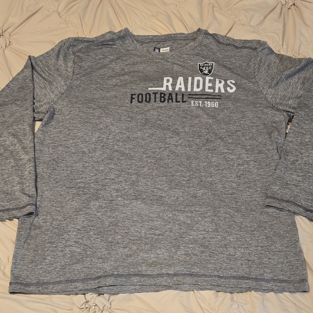 NFL Team Apparel Mens Raiders TX3 Cool Shirt, Size 2XL